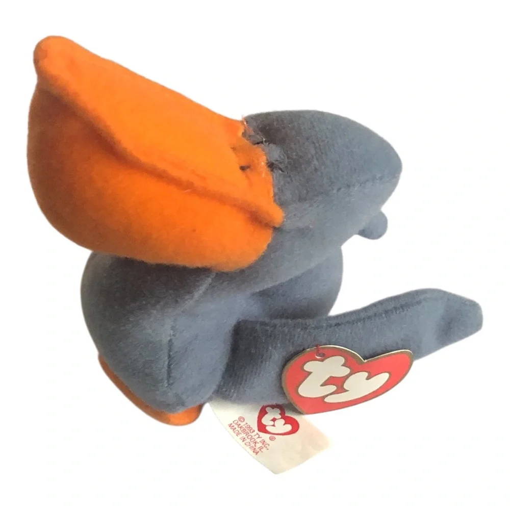 Vintage Ty Beanie Baby Scoop The Pelican Bird 1993